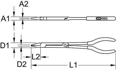 KS Tools 500.7201 5007201 Zijkniptang 290 mm