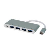 ROLINE USB 3.2 Gen 1 Hub, 4-voudig, type C aansluitkabel met 1 PD Port - thumbnail