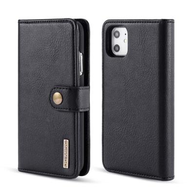 Dg. MING Crazy Horse textuur Flip afneembare magnetische lederen draagtas met houder & kaartsleuven & portemonnee voor iPhone 11 (zwart) Dg. MING Crazy Horse textuur Flip afneembare magnetische lederen draagtas met houder & kaartsleuven & portemonnee voor iPhone 11 (zwart)