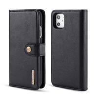 Dg. MING Crazy Horse textuur Flip afneembare magnetische lederen draagtas met houder & kaartsleuven & portemonnee voor iPhone 11 (zwart) - thumbnail
