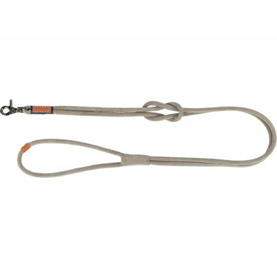 TRIXIE BE NORDIC HONDENRIEM VERSTELBAAR LEER GRIJS 200X0,8 CM