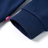 Kindertrui vlinderprint 128 marineblauw - thumbnail