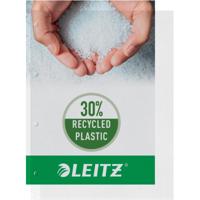 Leitz Premium Showtas A4 geopend, boven en links, 30% gerecycleerd plastic, pak van 100 stuks - thumbnail