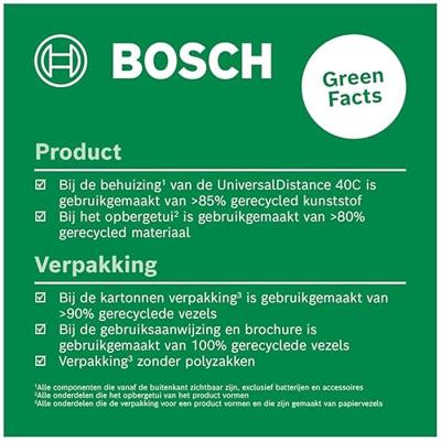 Bosch Groen Laserafstandsmeter UniversalDistance 40C - 0603672101