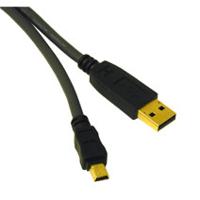 C2G/Cables to Go 29653 Ultima USB 2.0 A naar Mini-B kabel, houtskool (5 Meter) - thumbnail