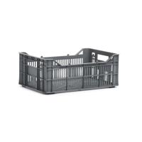 UrbanProof Urban proof fietskrat helsinki kunststof 7l as grijs 30x20x11 cm - thumbnail