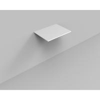 Topblad BWS Marble 60,5x46x1,5 cm Mat Wit Marmer - thumbnail