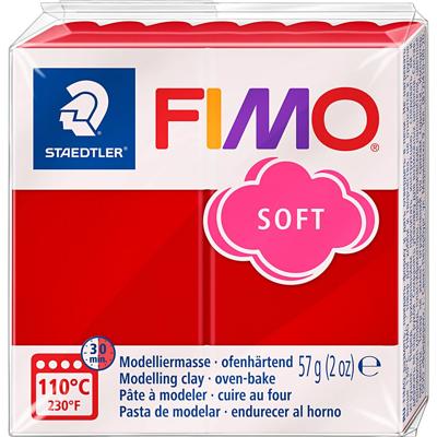 FIMO® soft, kerstrood, 57 gr/ 1 doos