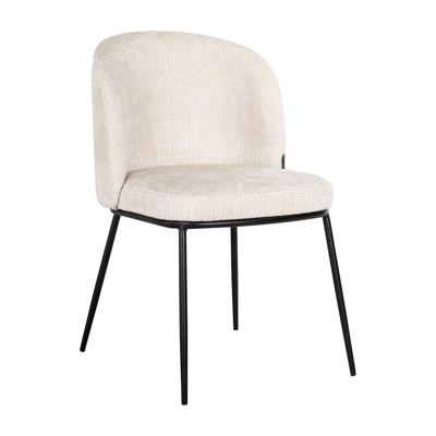 Richmond Eetkamerstoel 'Elvi' Chenille, kleur Beige Richmond Eetkamerstoel 'Elvi' Chenille, kleur Beige