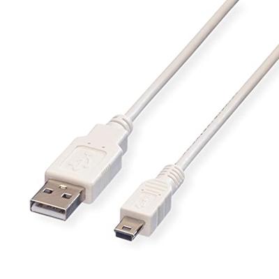 VALUE USB 2.0 kabel, type A - 5-Pin Mini, Typ A 5 Pin Mini , wit, 1,8 m