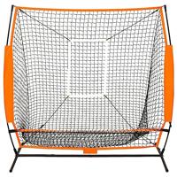 Honkbaltrainingsnet 174x76x158,5 cm zwart - thumbnail