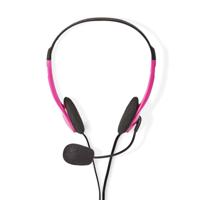Nedis PC-Headset | On-Ear | Stereo | 2x 3.5 mm | 2 m | Roze | 1 stuks - CHST100PK CHST100PK - thumbnail