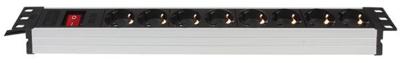8-voudige stekkerdoos schuko voor 19 inch rack Velleman - Velleman