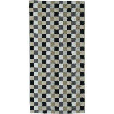 Cawö Cawo Lifestyle Karo Handdoek7047 Kiezelsteen-37 50x100