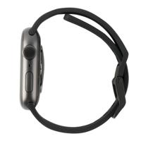 Urban Armor Gear Scout Armband voor Apple Watch 42 mm / 44 mm [Watch SE, Series 6/Series 5/Series 4/Series 3/Series 2/Series 1, zachte siliconen reserveband, roestvrijstalen sluiting] zwart - thumbnail