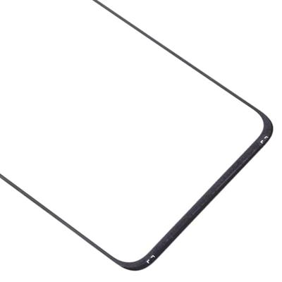 Front screen buitenste glazen lens voor Galaxy A70 (zwart)