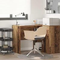 Bureau met plank Oud hout 102 x 50 x 75 cm Bewerkt hout - thumbnail