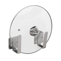 304 RVS wandmontage keuken rack opknoping pot dekselhouder - thumbnail