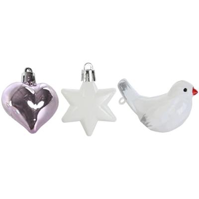 Kerstballen Home ESPRIT Roze PVC 25 x 6 x 25 cm Kerstballen Home ESPRIT Roze PVC 25 x 6 x 25 cm