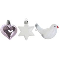 Kerstballen Home ESPRIT Roze PVC 25 x 6 x 25 cm - thumbnail