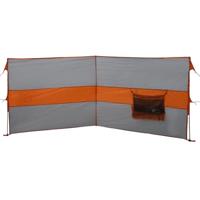 Windscherm camping waterdicht 344x120 cm grijs en oranje - thumbnail