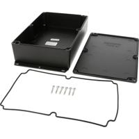 Hammond Electronics 1550Z124FBK Universele behuizing 223 x 147 x 55 Aluminium spuitgietwerk Zwart 1 stuk(s) - thumbnail