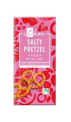 Ichoc Salty pretzel bio 80 Gram