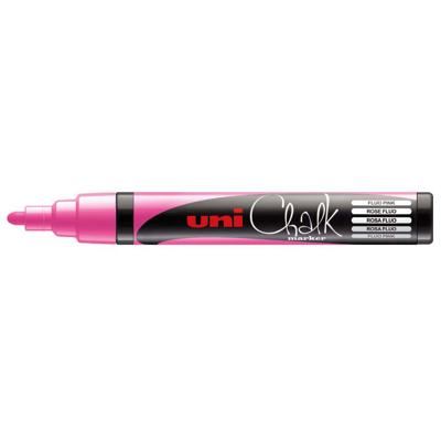 Krijtstift uni-ball rond 1.8-2.5mm fluor roze | 6 stuks