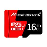 MICROGEGEVENS 16GB U1 rode en zwarte TF (Micro SD) geheugenkaart - thumbnail