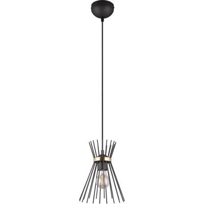 Stijlvolle LED Hanglamp - Zwart Goud - E27 Fitting - Metaal