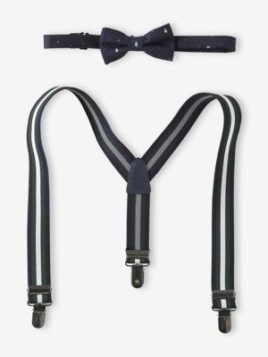 Set met vlinderdas en bretels marineblauw Set met vlinderdas en bretels marineblauw