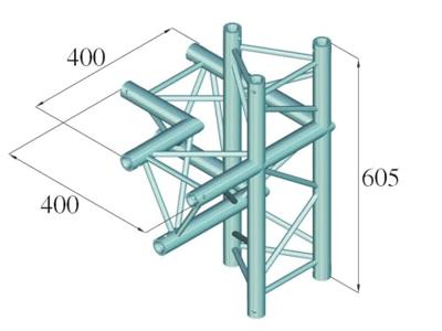 ALUTRUSS DECOLOCK DQ3-SPAC45 4-way Corner right bk