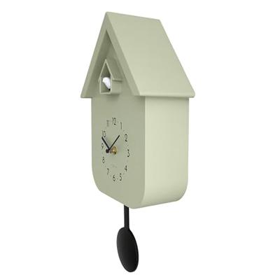 Wandklok 21,5x41,5x8,5 cm - Slinger - Koekoek - NeXtime 'Twitter'