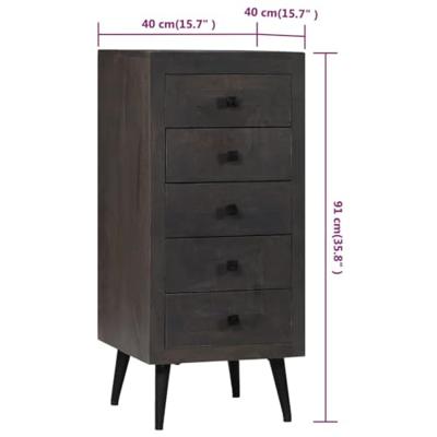 vidaXL Dressoir 40x40x91 cm massief mangohout vidaXL Dressoir 40x40x91 cm massief mangohout