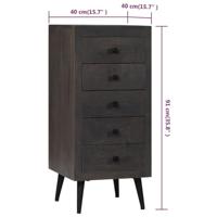 vidaXL Dressoir 40x40x91 cm massief mangohout - thumbnail