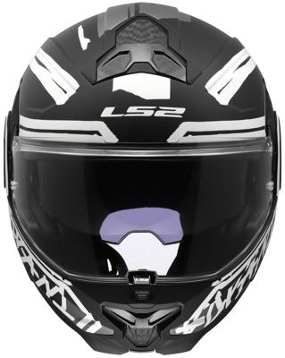 LS2 opklaphelm "ff910 advant ii tape". helmet ff910 advant ii tape l matt bl/white