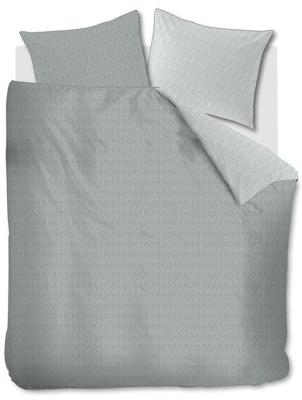 Rivièra Maison Riviera Maison Dekbedovertrek Twisted - Grijsgroen 260x200/220 cm