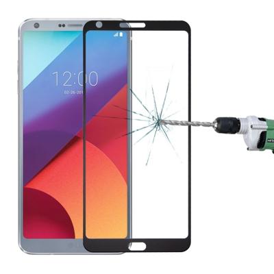 Voor LG G6 0.3mm 9H oppervlaktehardheid 2.5D gebogen zeefdruk volledige scherm getemperd glas scherm Protector(Black)