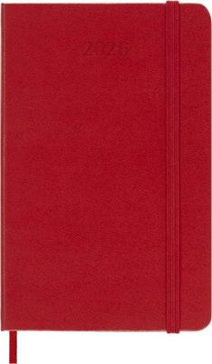Agenda 2026 Moleskine 12M Planner Weekly 7dagen/1pagina pocket hc scarlet red