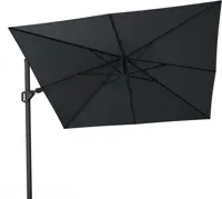 Platinum | Zweefparasol Challenger T² Premium 300 x 300 cm | Jet Black - thumbnail