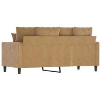 Tweezitsbank 140 cm stof bruin - thumbnail