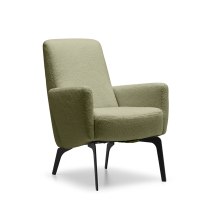 Fauteuil X-103 Lage Rug Lichtgroen Stof