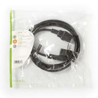 Voedingskabel | Schuko Male Haaks - IEC-320-C13 | 2,0 m | Zwart - thumbnail