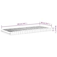 Schuimmatrassen 2 st 7 zones hardheid 20 ILD 90x190 cm wit - thumbnail