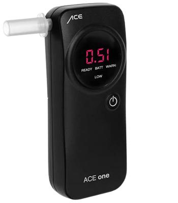 ACE one Alcoholtester Zwart 0 tot 4 ‰ Incl. display, Countdown-functie, Weergave van verschillende eenheden ACE one Alcoholtester Zwart 0 tot 4 ‰ Incl. display, Countdown-functie, Weergave van verschillende eenheden