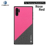 PINWUYO Honors-serie schokbestendige PC + TPU beschermende case voor Galaxy Note10 + (rood) - thumbnail