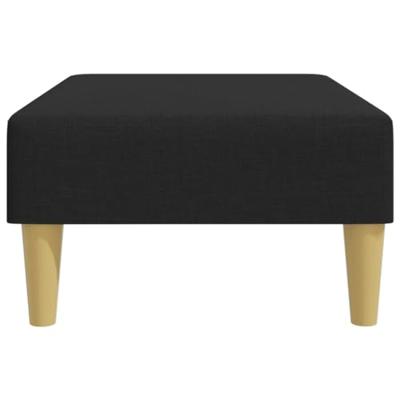 Voetenbank 77x55x31 cm stof zwart