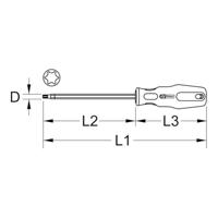 KS Tools 962.0935 Torx-schroevendraaier Grootte T 10 1 stuk(s) - thumbnail
