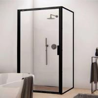 Aqua Splash AQS Douchecabine Recta 90 cm met Nano Glas en Mat Zwart Profiel - Aqs Douchecabine Recta 90x70 cm Mat Zwart Profiel - thumbnail
