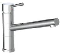 ATLANTA ééngreepsmengkraan keuken, chroom kraan met hoge uitloop en draaibereik 150° keramische schijven geluidsarme, verwisselbare 40 mm-cartouche Eco-Click functie en kinderbeveiliging f - thumbnail